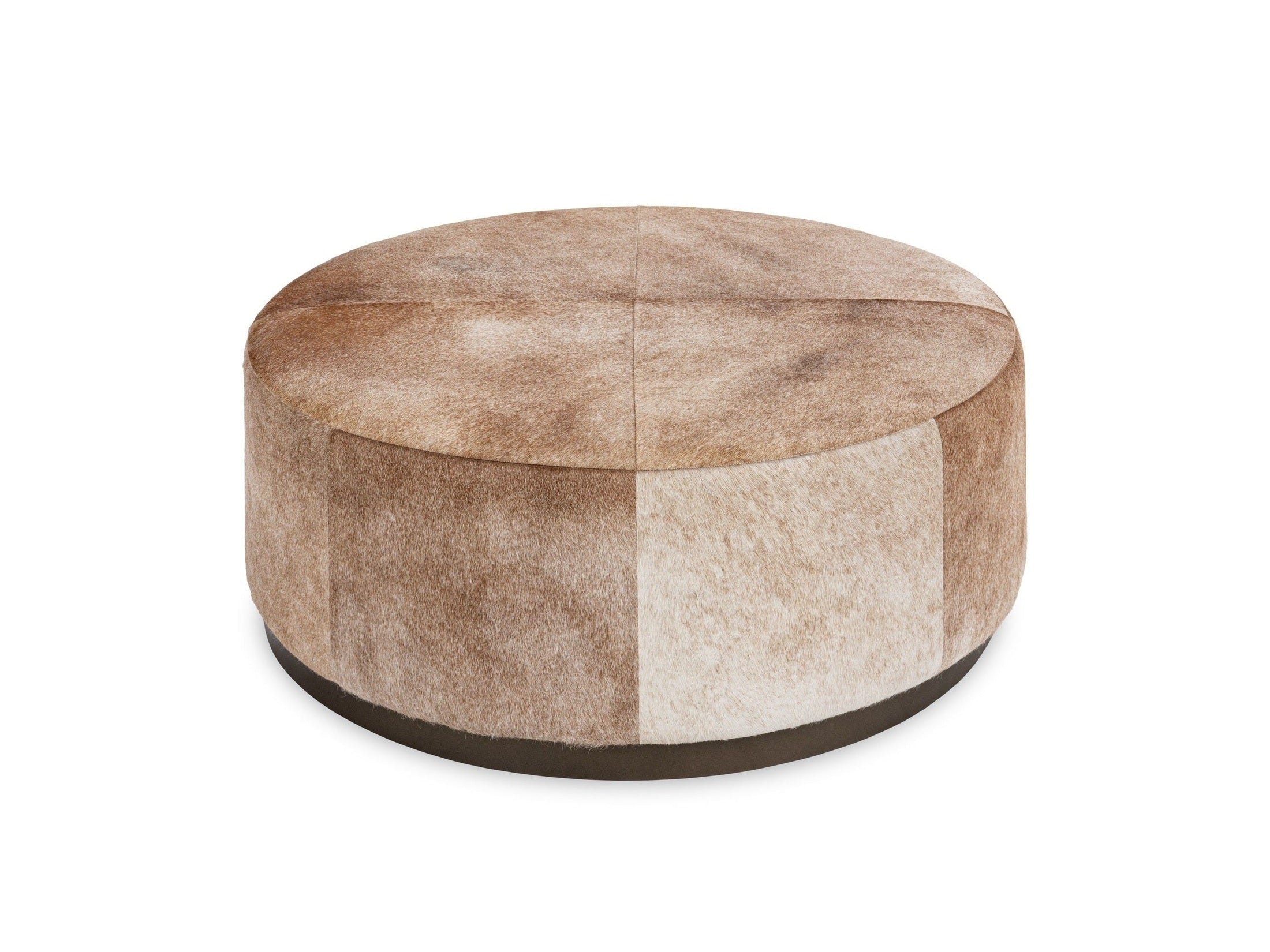 Andre - 40" Round Ottoman - Canyon Dust