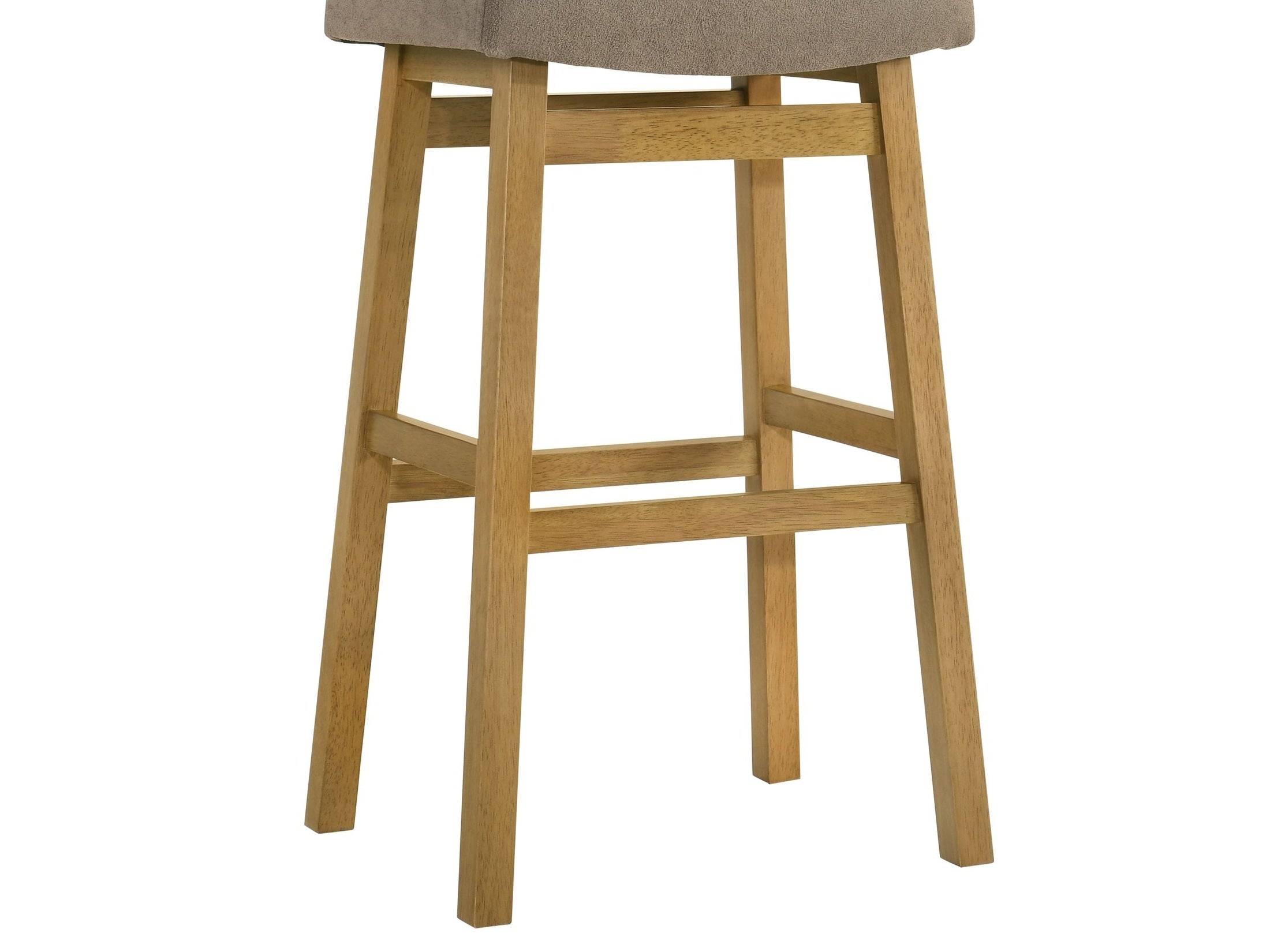 Lenon - Modern Farmhouse Wood Bar Height Kitchen Bar Stool