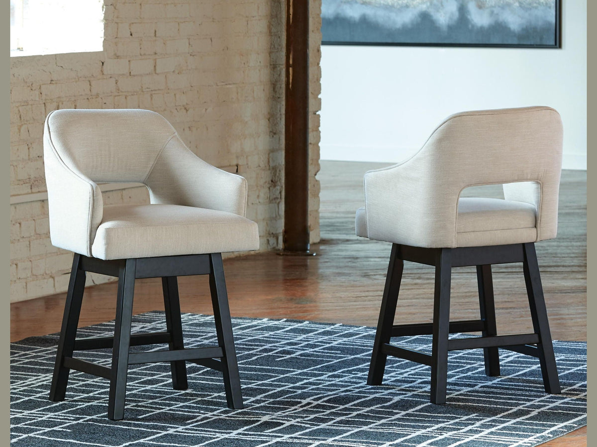 Tallenger - Upholstered Swivel Barstool (Set of 2)