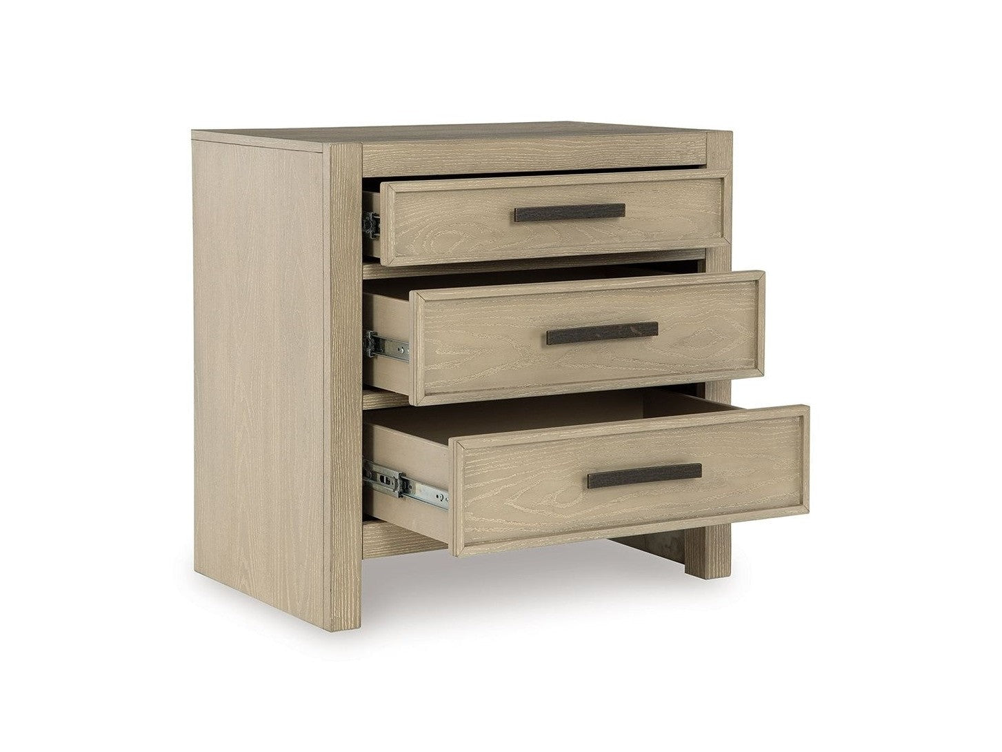 Calmoro - Three Drawer Night Stand - Gray