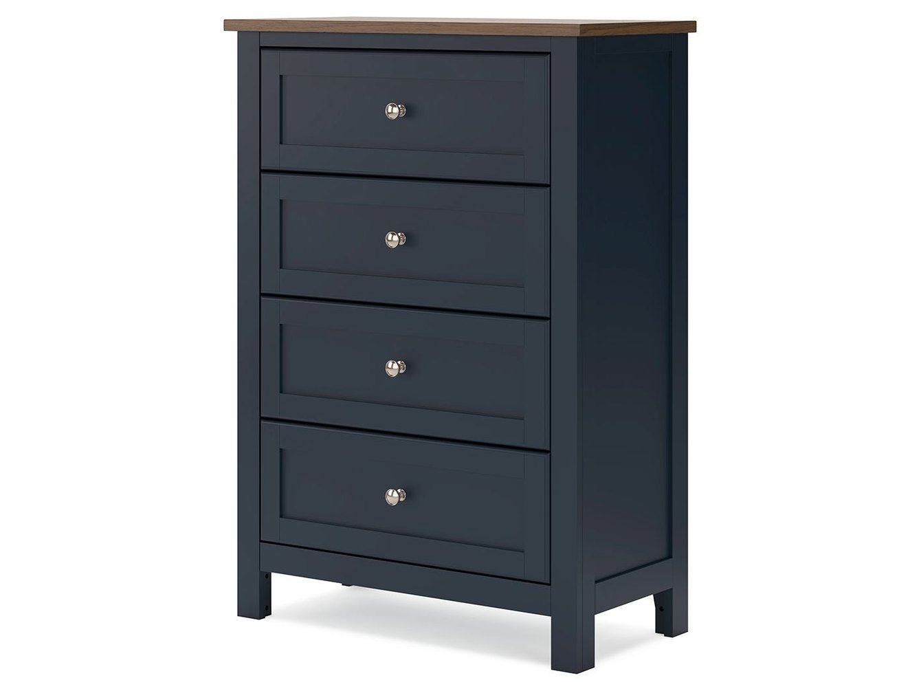 Landocken - Four Drawer Chest - Brown / Blue