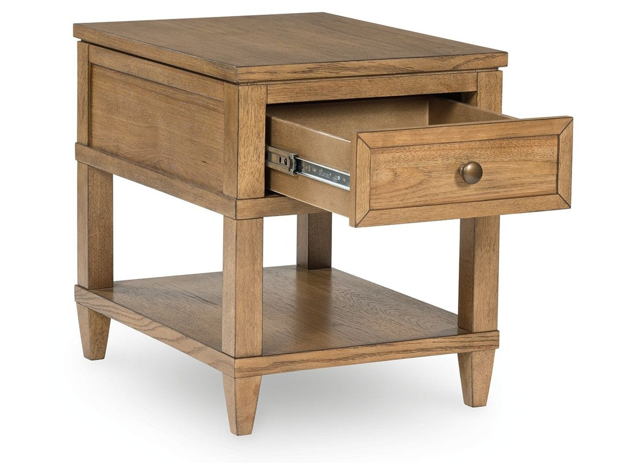 Sharlance - Rectangular End Table - Light Brown