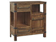 Roybeck - Accent Cabinet - Light Brown / Bronze