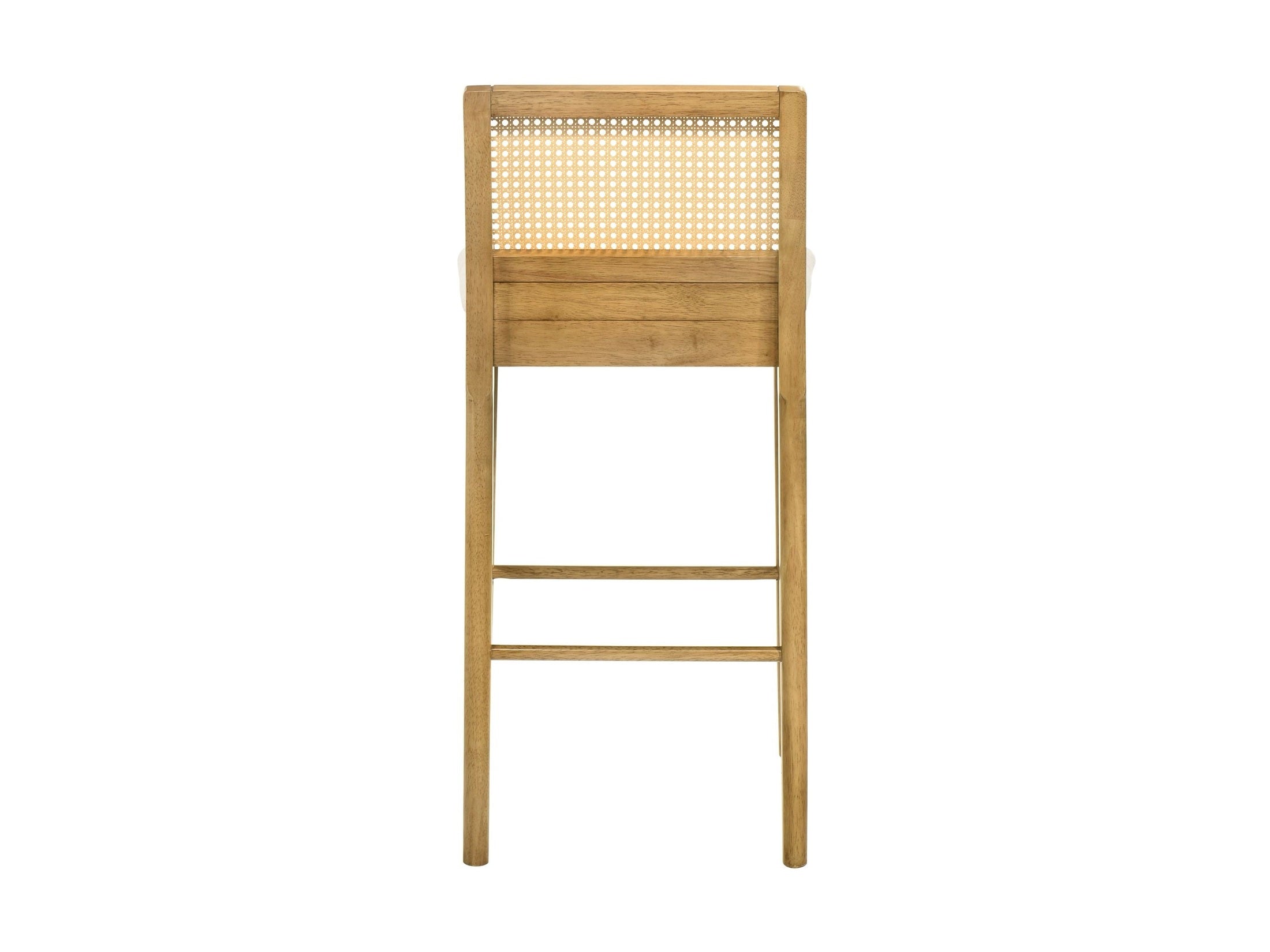 Tobias - Coastal Modern Wood Bar Height Kitchen Bar Stool