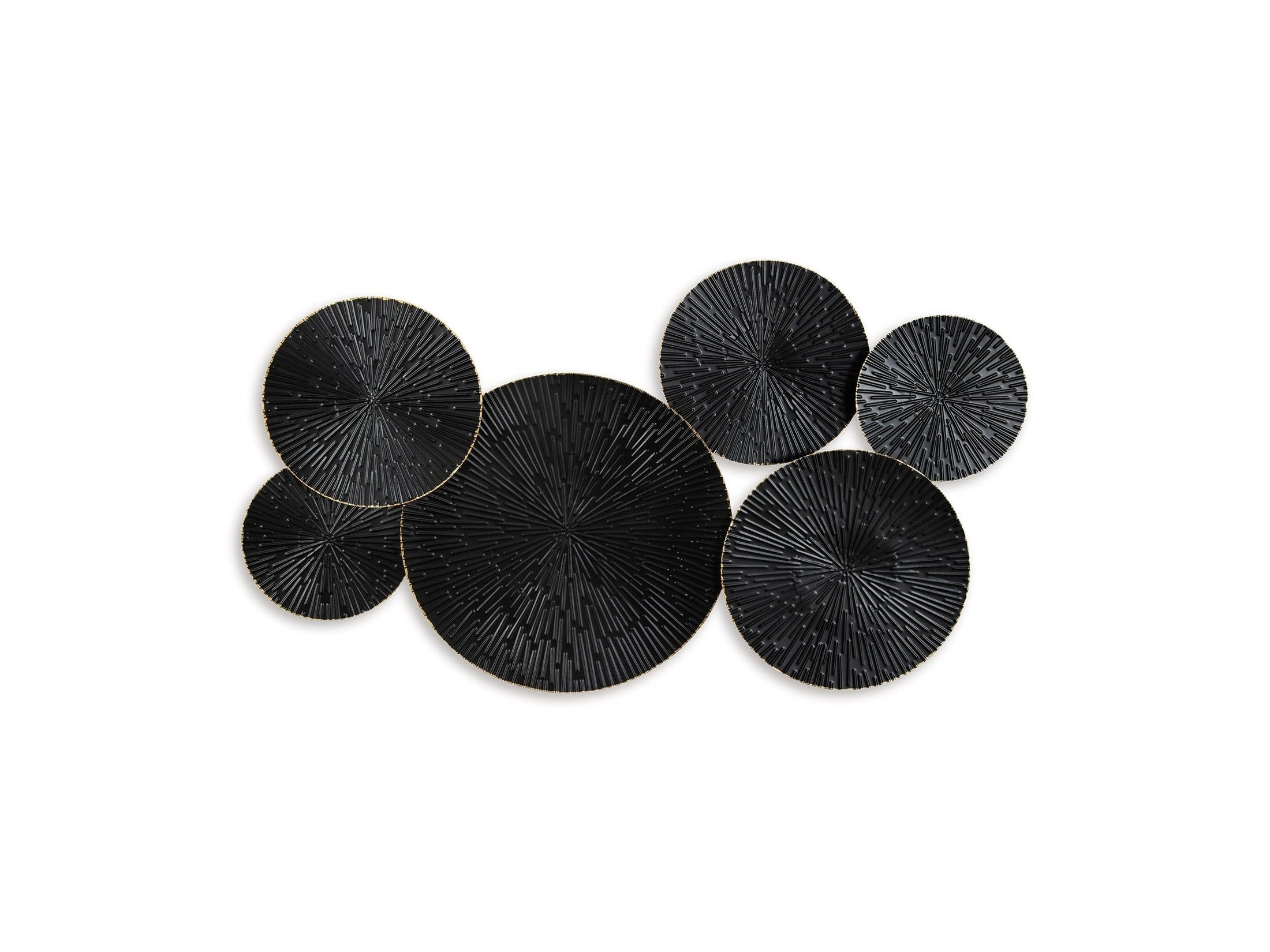 Rhetlen - Wall Decor - Black / Gold Finish
