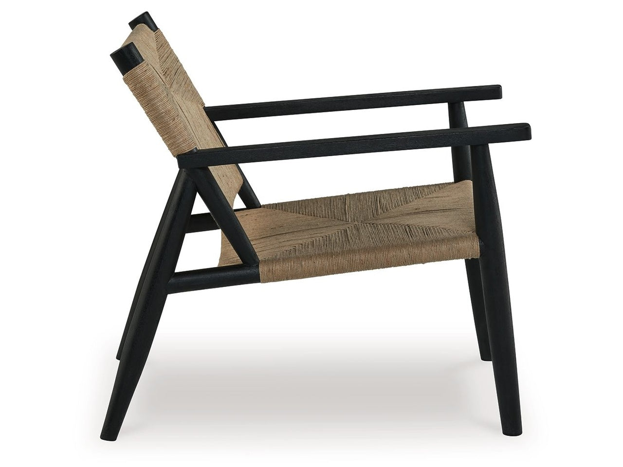 Halfmore - Accent Chair - Black / Natural