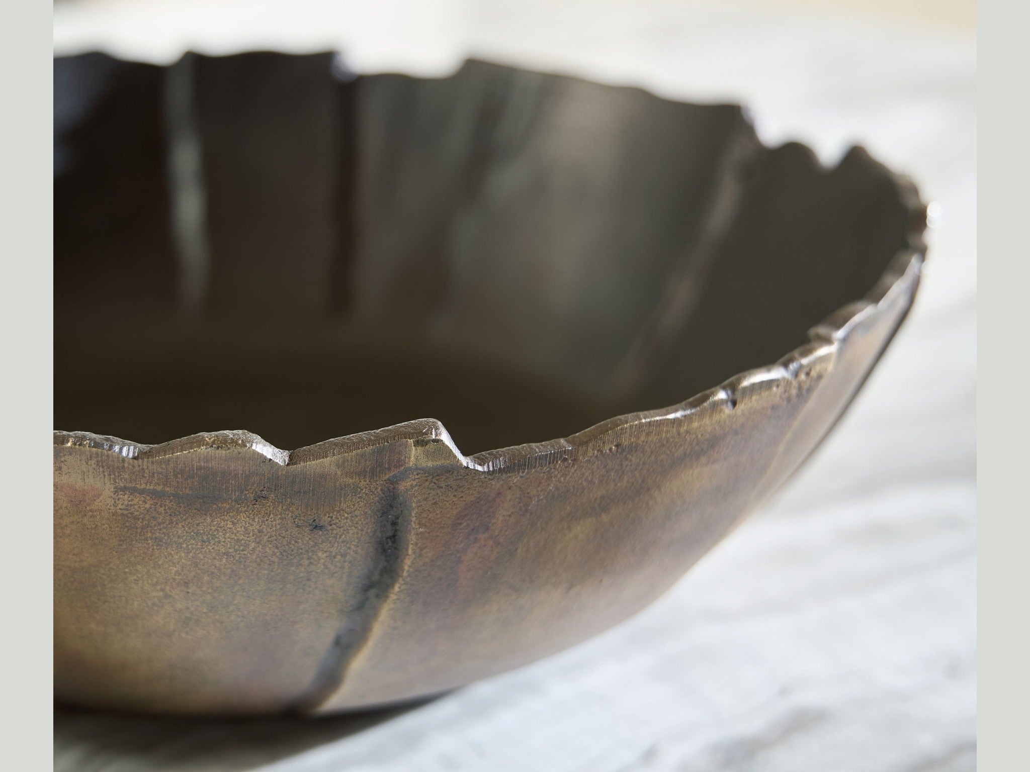Aidman - Bowl - Black / Antique Gold Finish