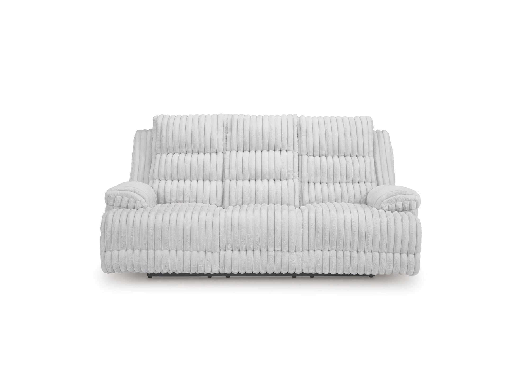Rhines Falls - Reclining Power Sofa With Drop Down Table - Alloy