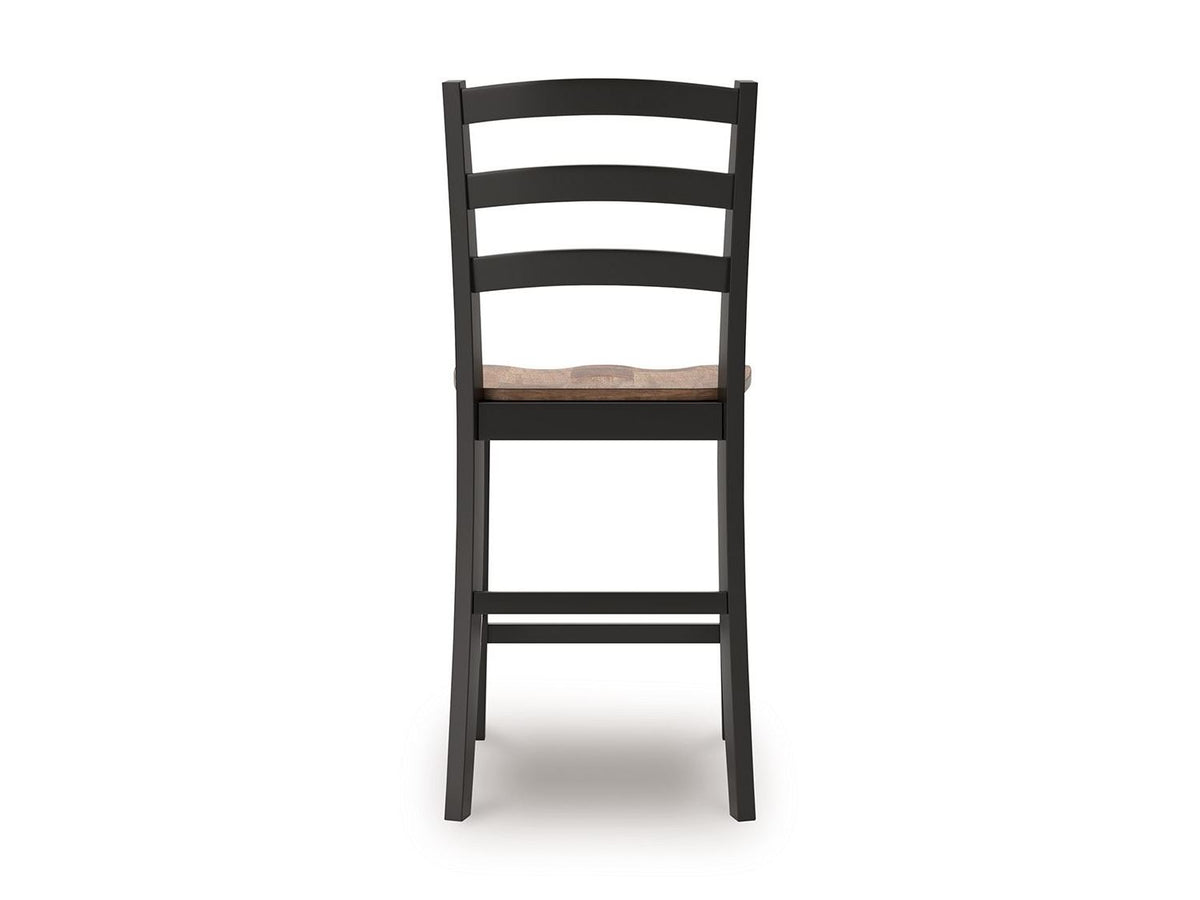 Wildenauer - Barstool (Set of 2) - Brown / Black