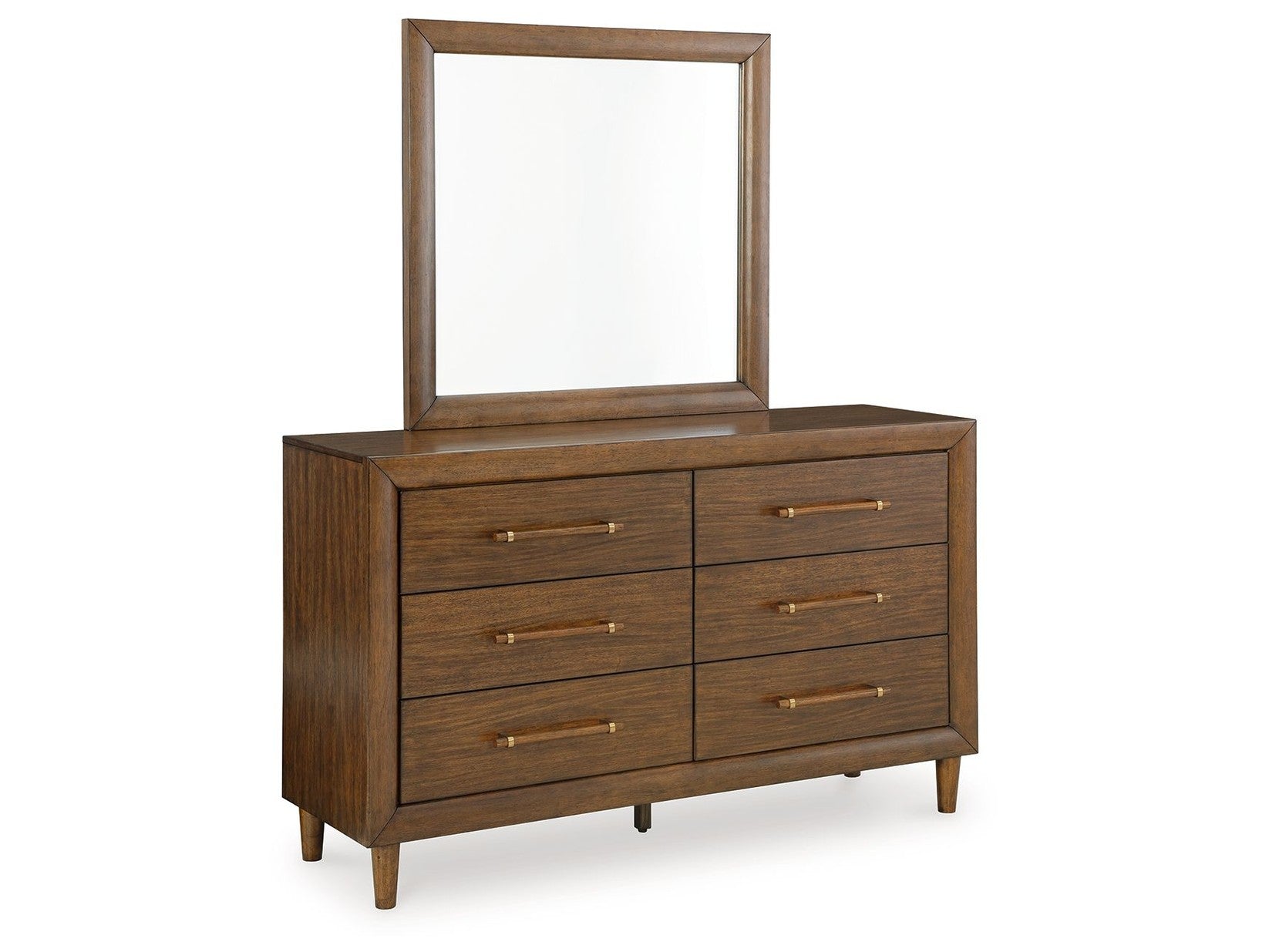 Lyncott - Dresser And Mirror - Brown