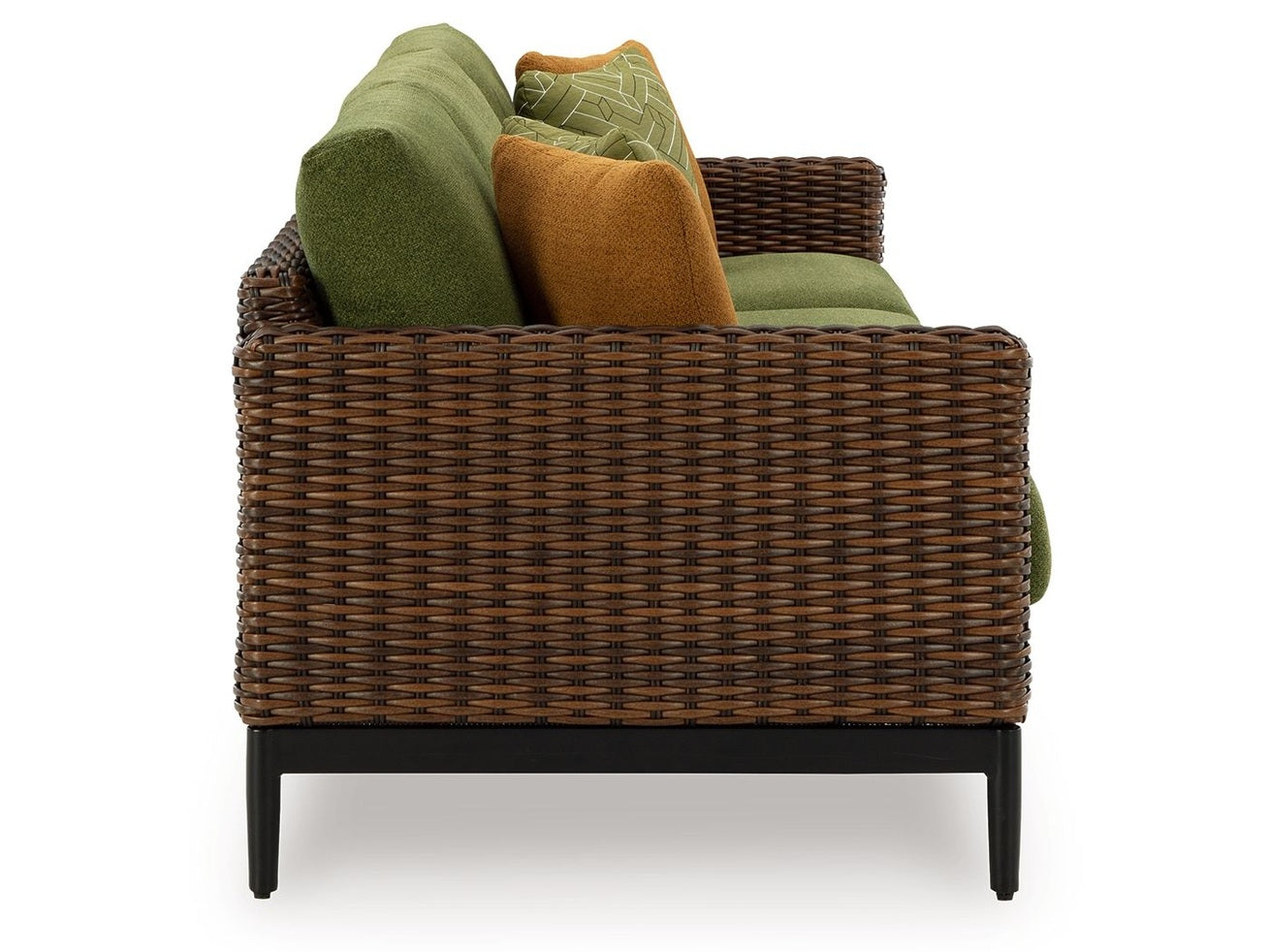 Horizon Hall - Sofa With Cushion - Brown / Green