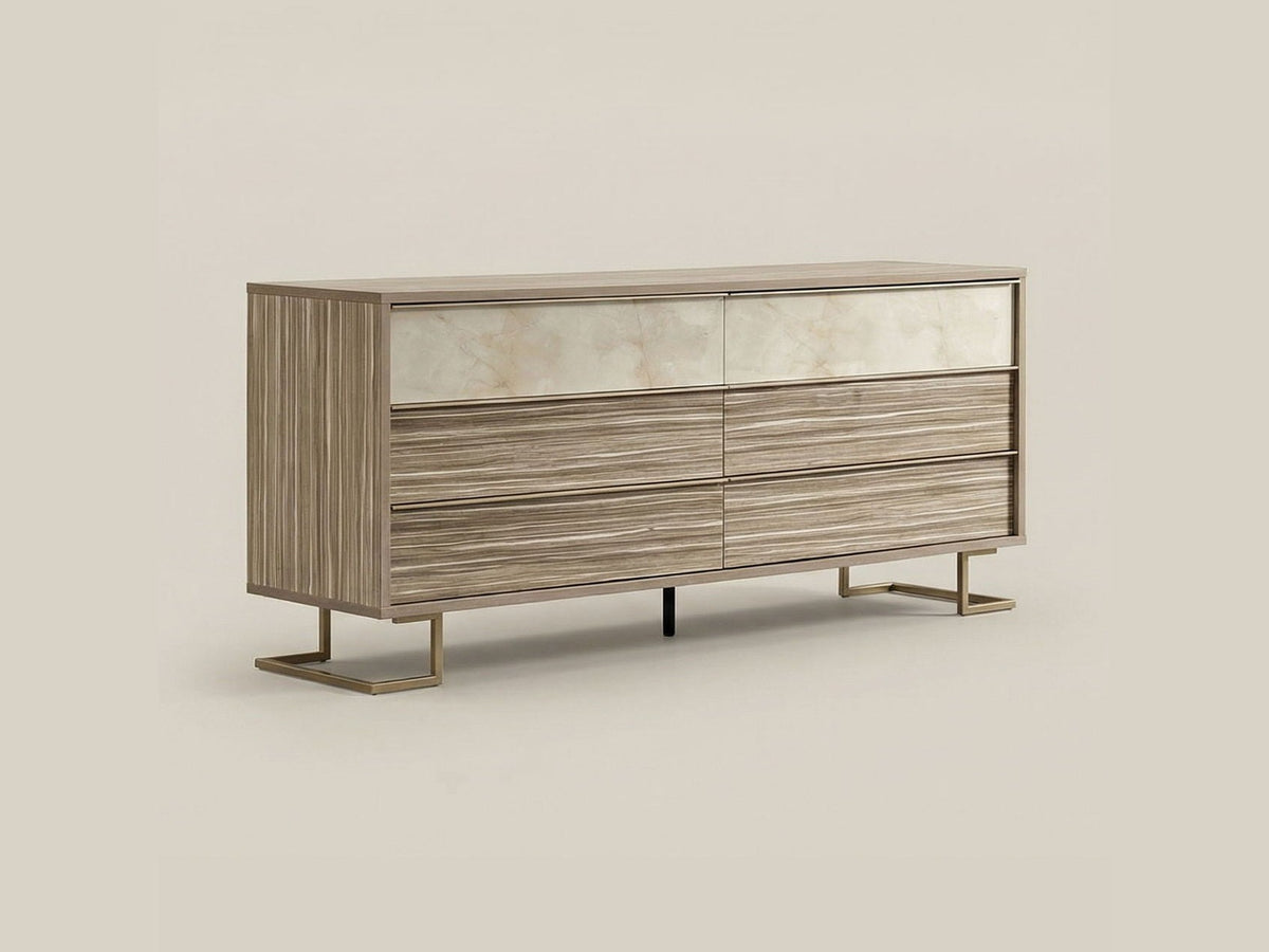 Luce - Double Dresser - Light Beige / Light Brown