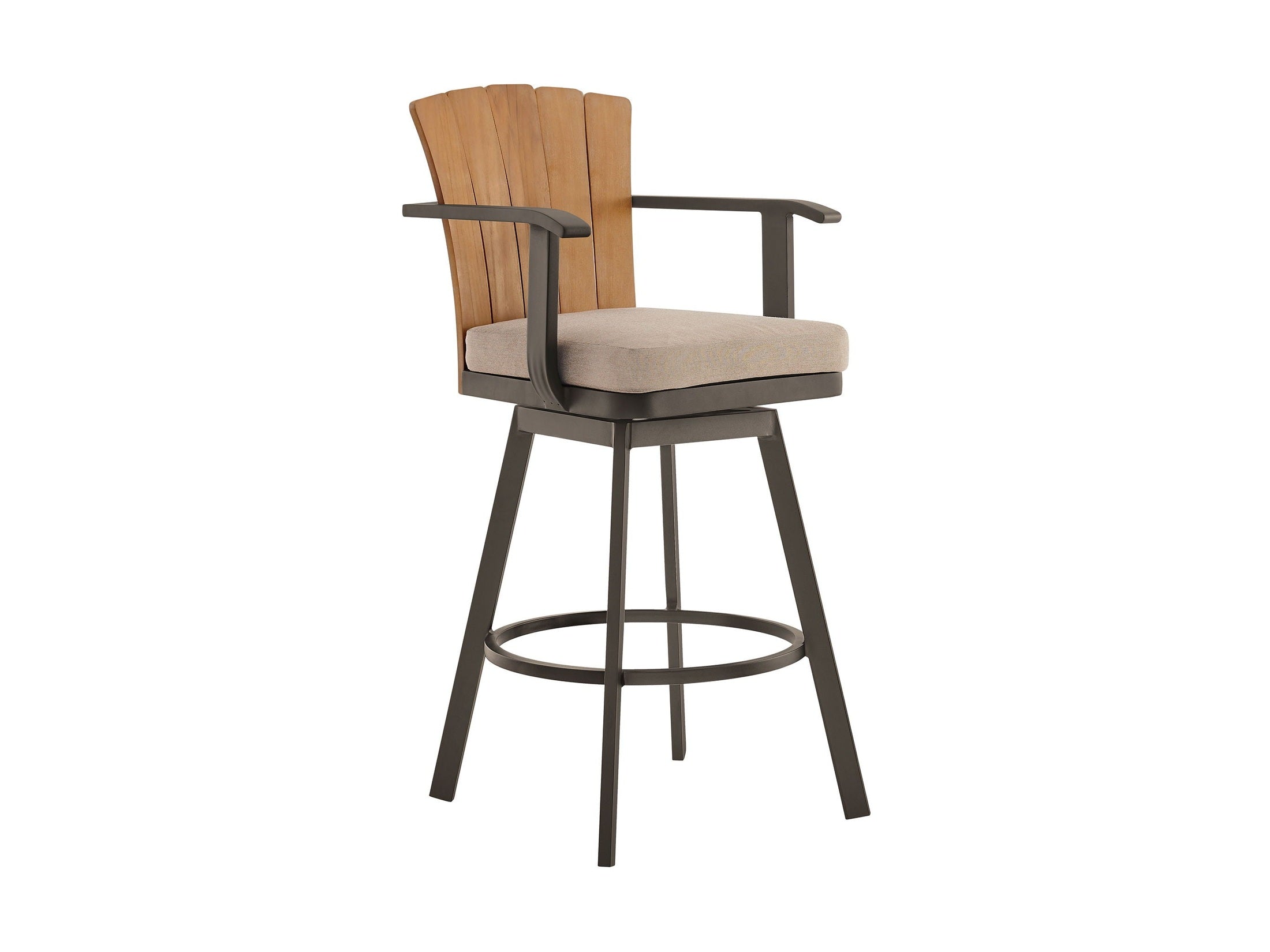 Hazel - Outdoor Patio Swivel Bar Stool