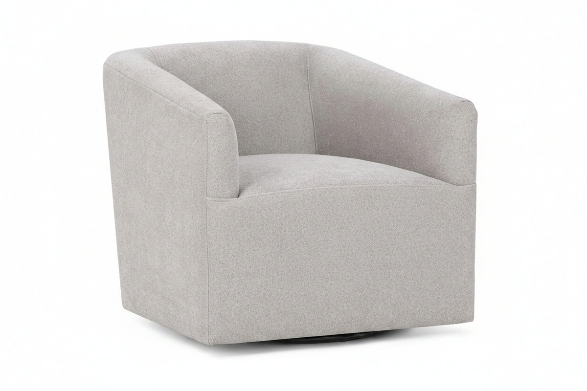 Elite Gray swivel chair on a white background