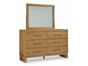 Sherbana - Dresser And Mirror - Light Brown