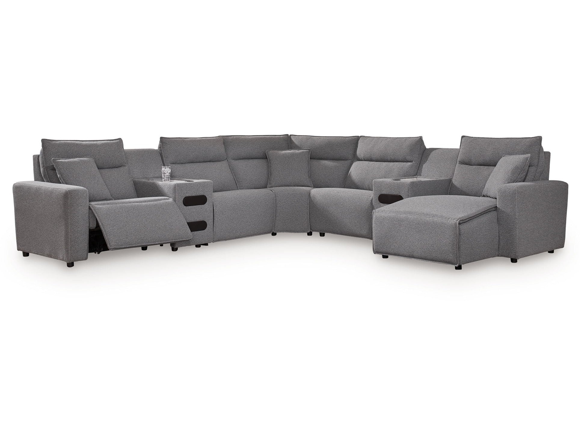 Modmax II - Reclining Sectional - Salt And Pepper