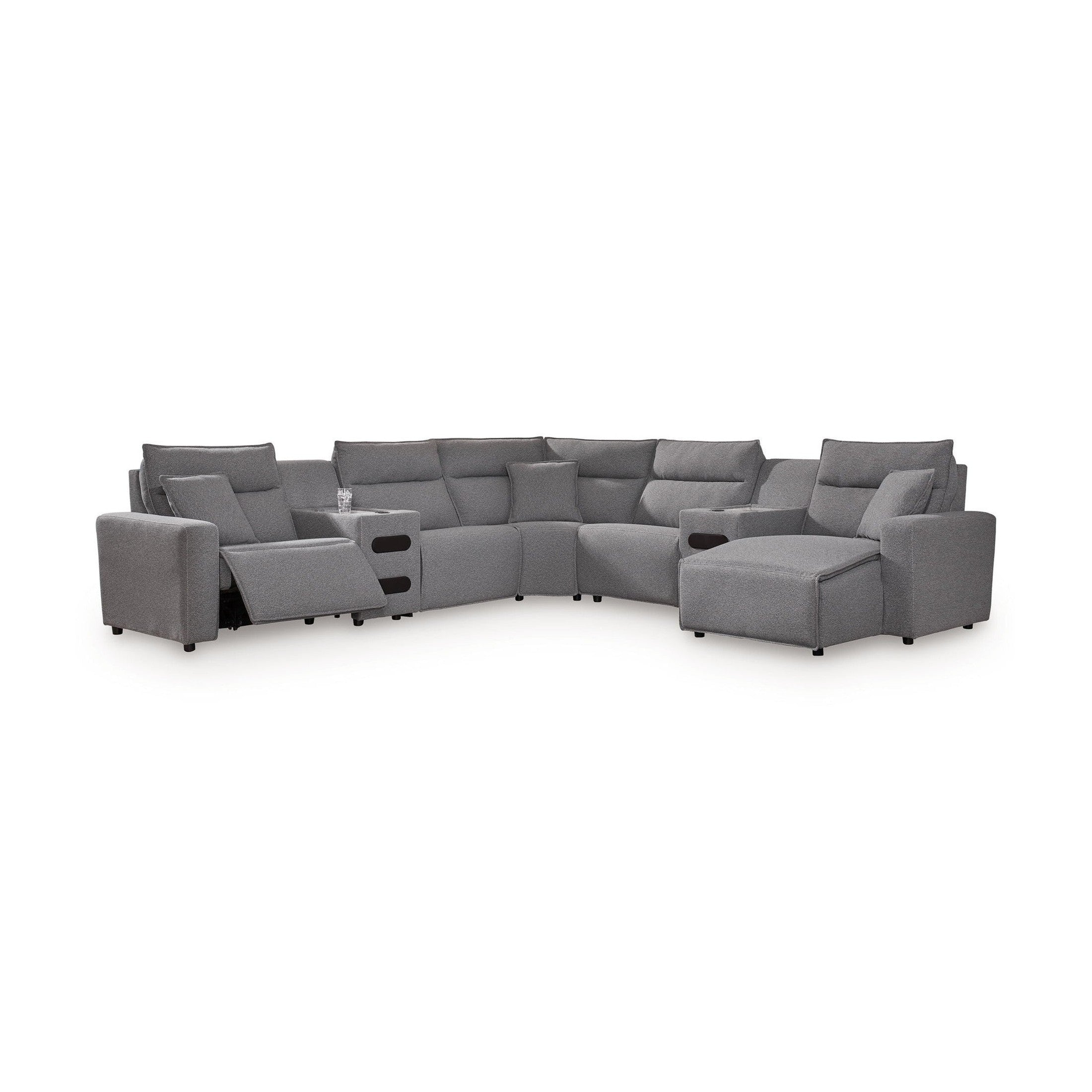 Modmax II - Reclining Sectional - Salt And Pepper