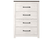 Gerridan - Four Drawer Chest - White / Gray