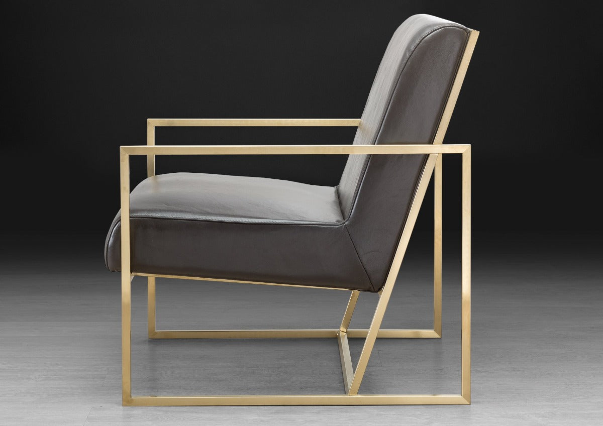 Stone International Kente Modern Leather Accent Chair