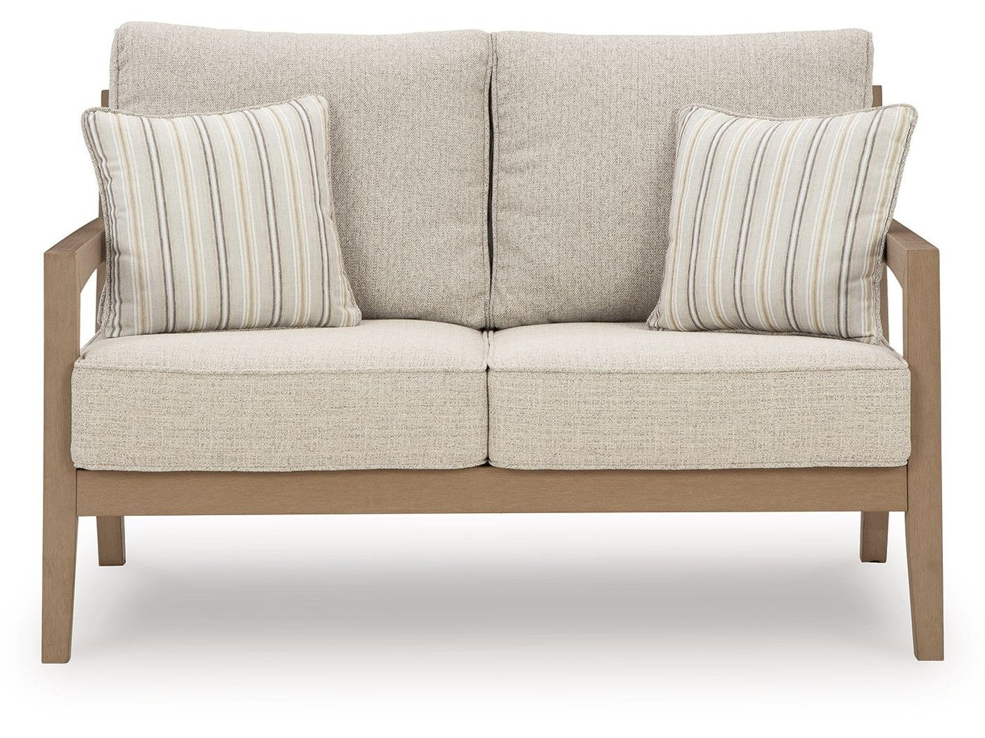 Hallow Creek - Loveseat With Cushion - Driftwood