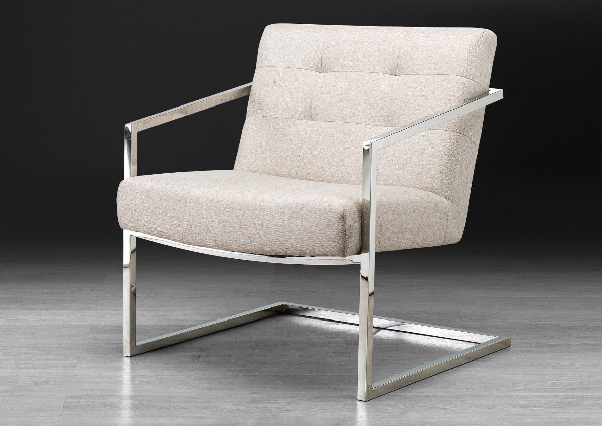 Stone International Dafne Modern Leather Accent Chair