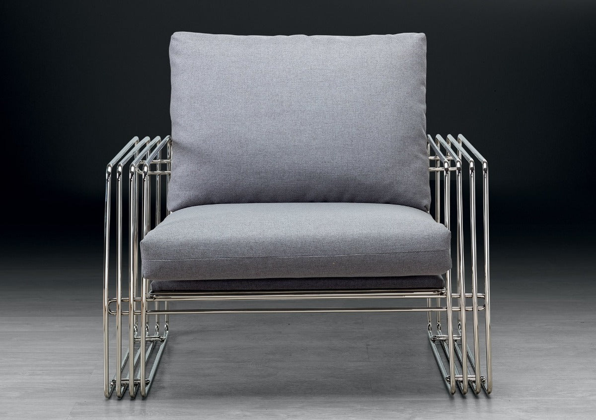 Stone International Febo Modern Leather Accent Chair