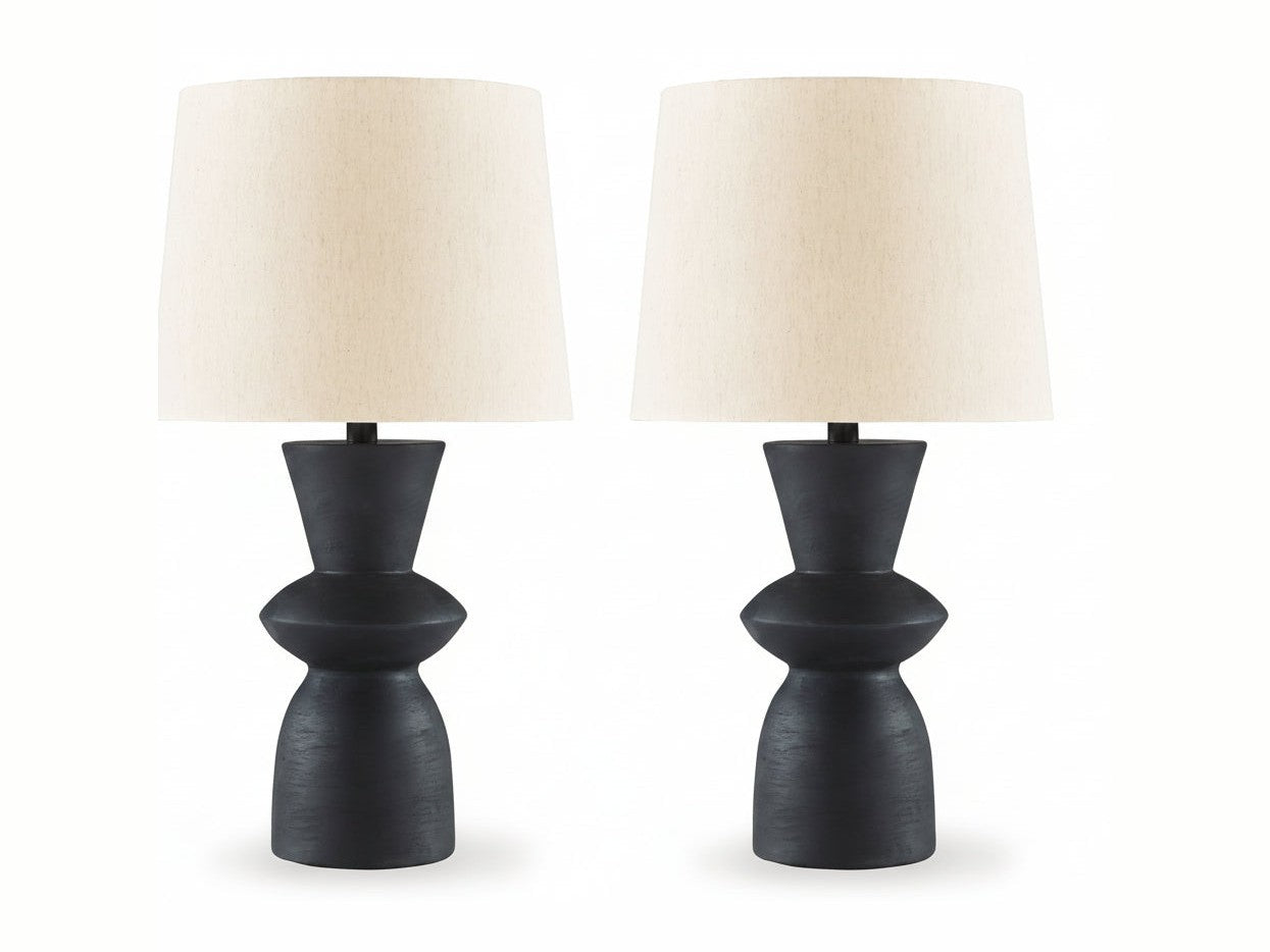 Scarbot - Paper Table Lamp (Set of 2) - Distressed Black