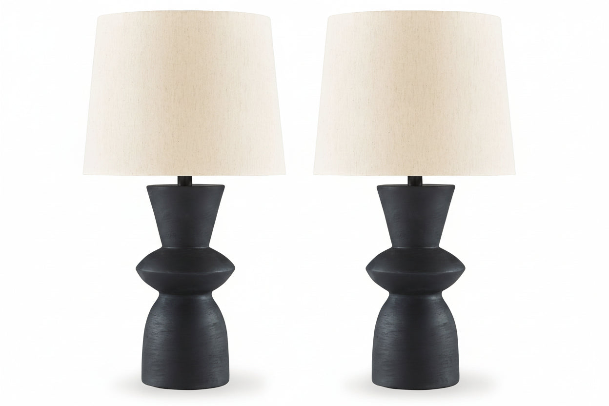 Scarbot - Paper Table Lamp (Set of 2) - Distressed Black