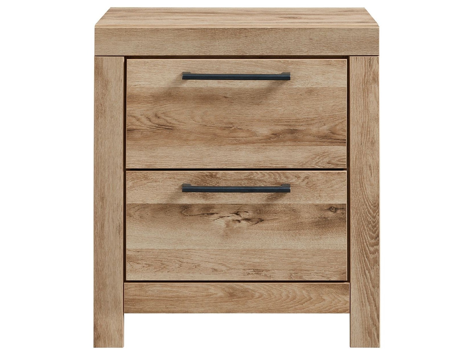 Hyanna - Two Drawer Night Stand - Tan Brown