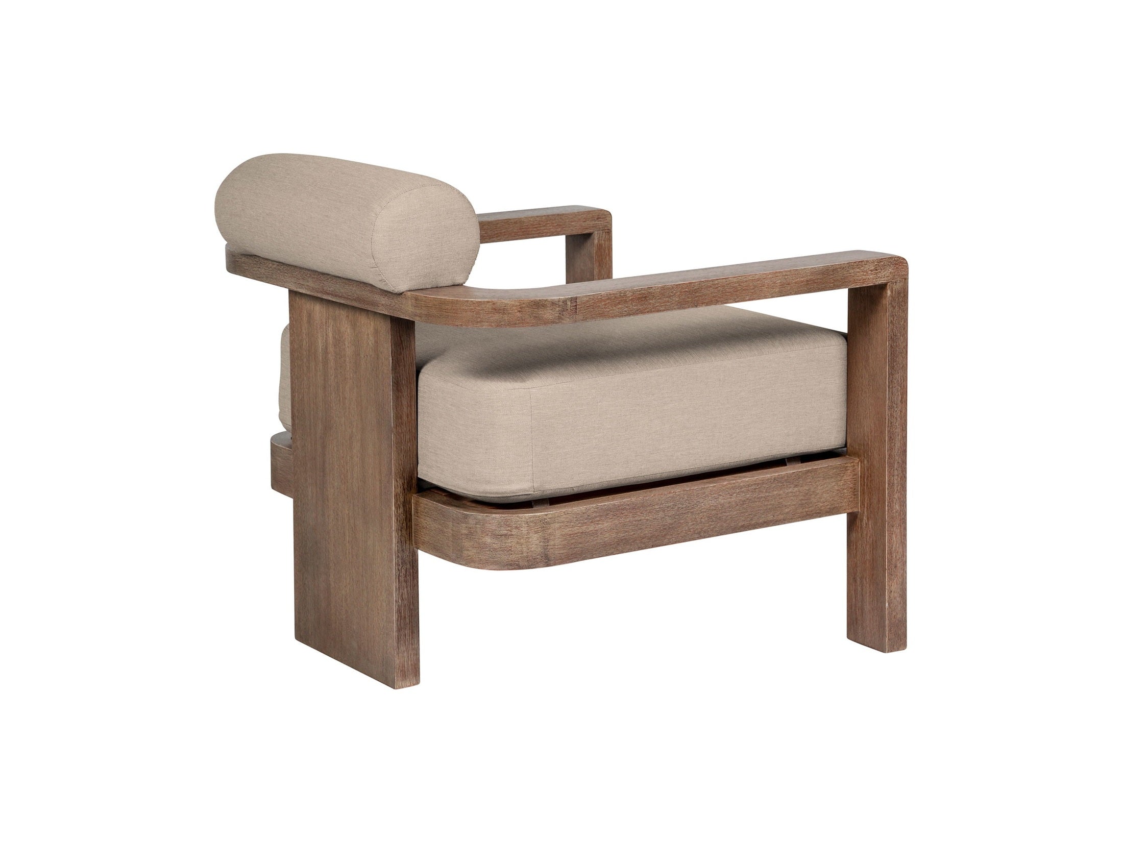 Relic - Outdoor Patio Chair - Weathered Eucalyptus / Taupe