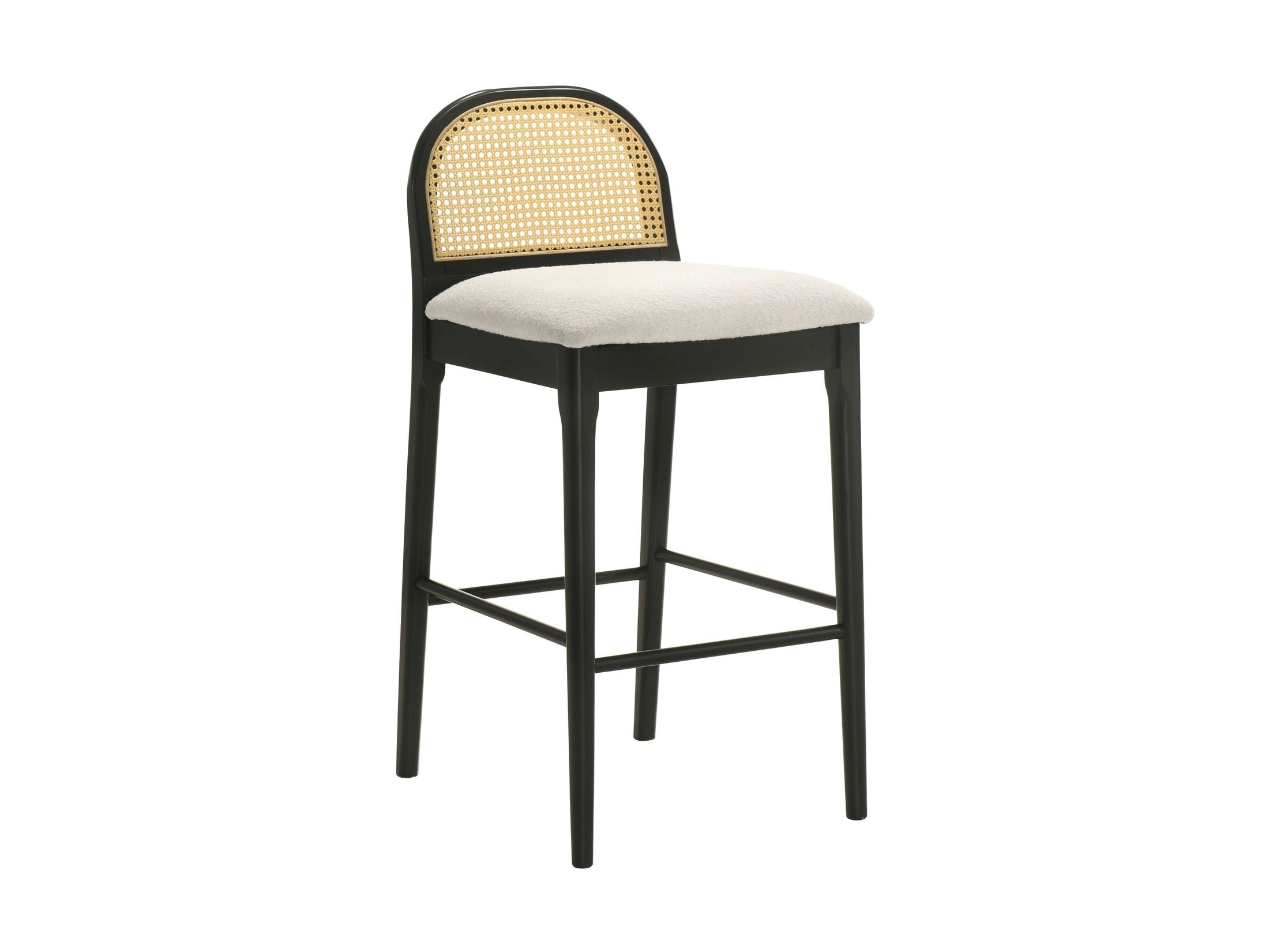 Lucio - Modern Farmhouse Wood Bar Height Kitchen Bar Stool