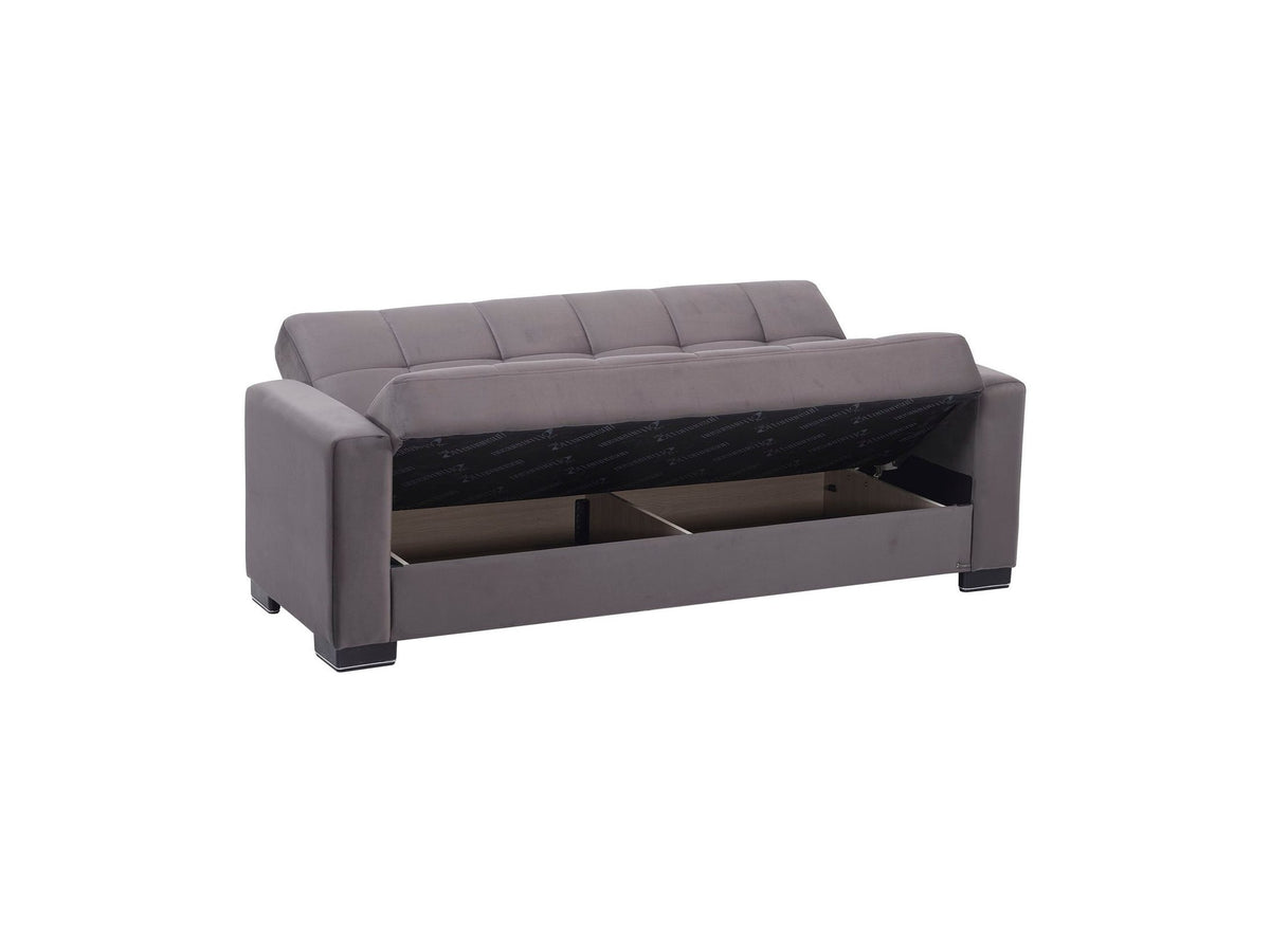 Ottomanson Armada - Upholstered Convertible Sofabed With Storage - Microfiber