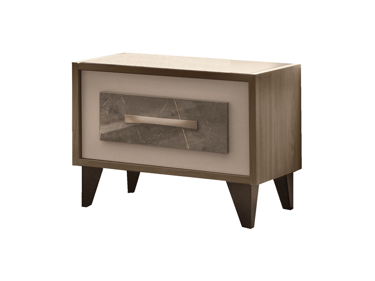 ArredoAmbra - Nightstand - Light Brown / Beige