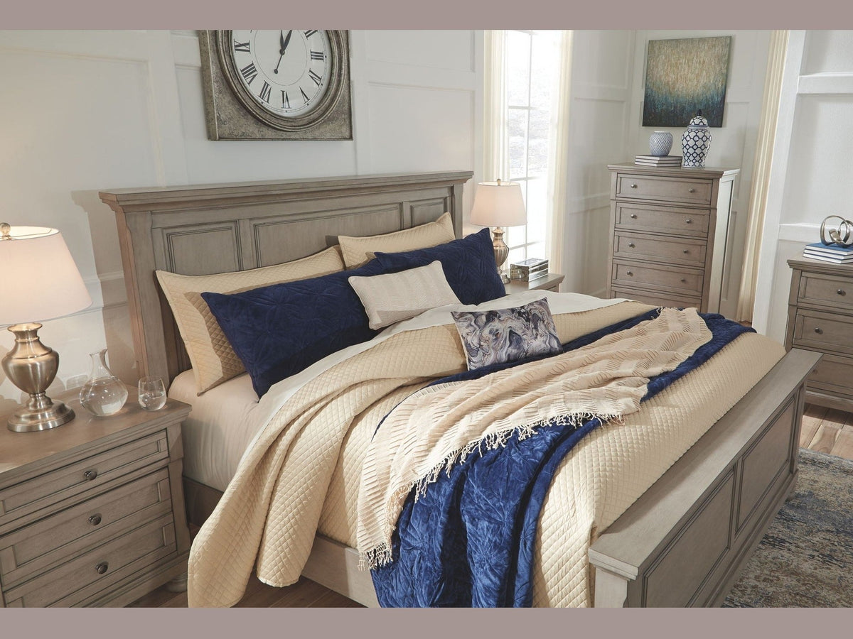 Lettner - Five Drawer Chest - 2-handles - Light Gray