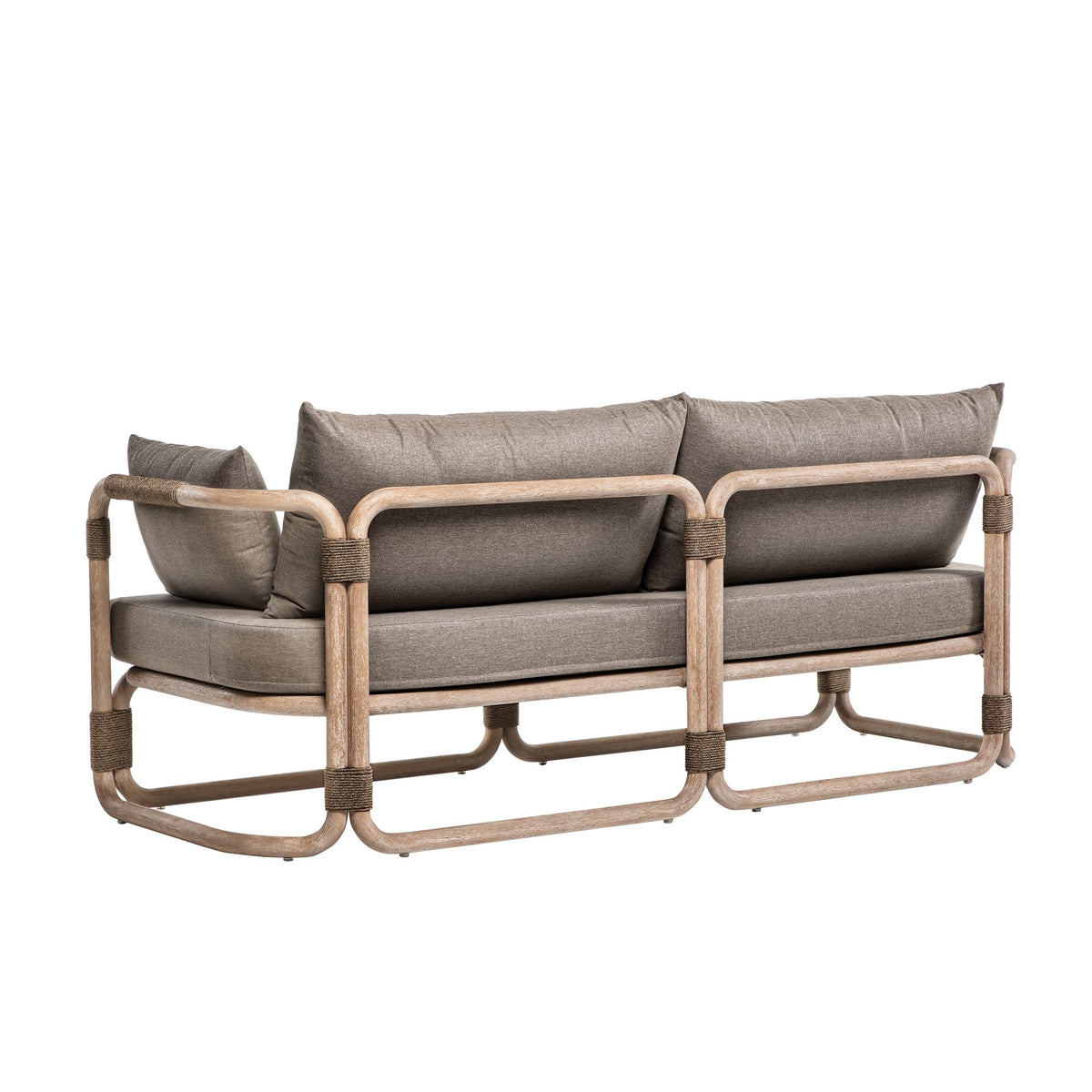 Baja - 4-Piece Outdoor Conversation Set With Cushions - Brown Eucalyptus