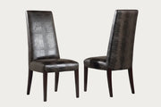 The Juliette brown chairs with textured