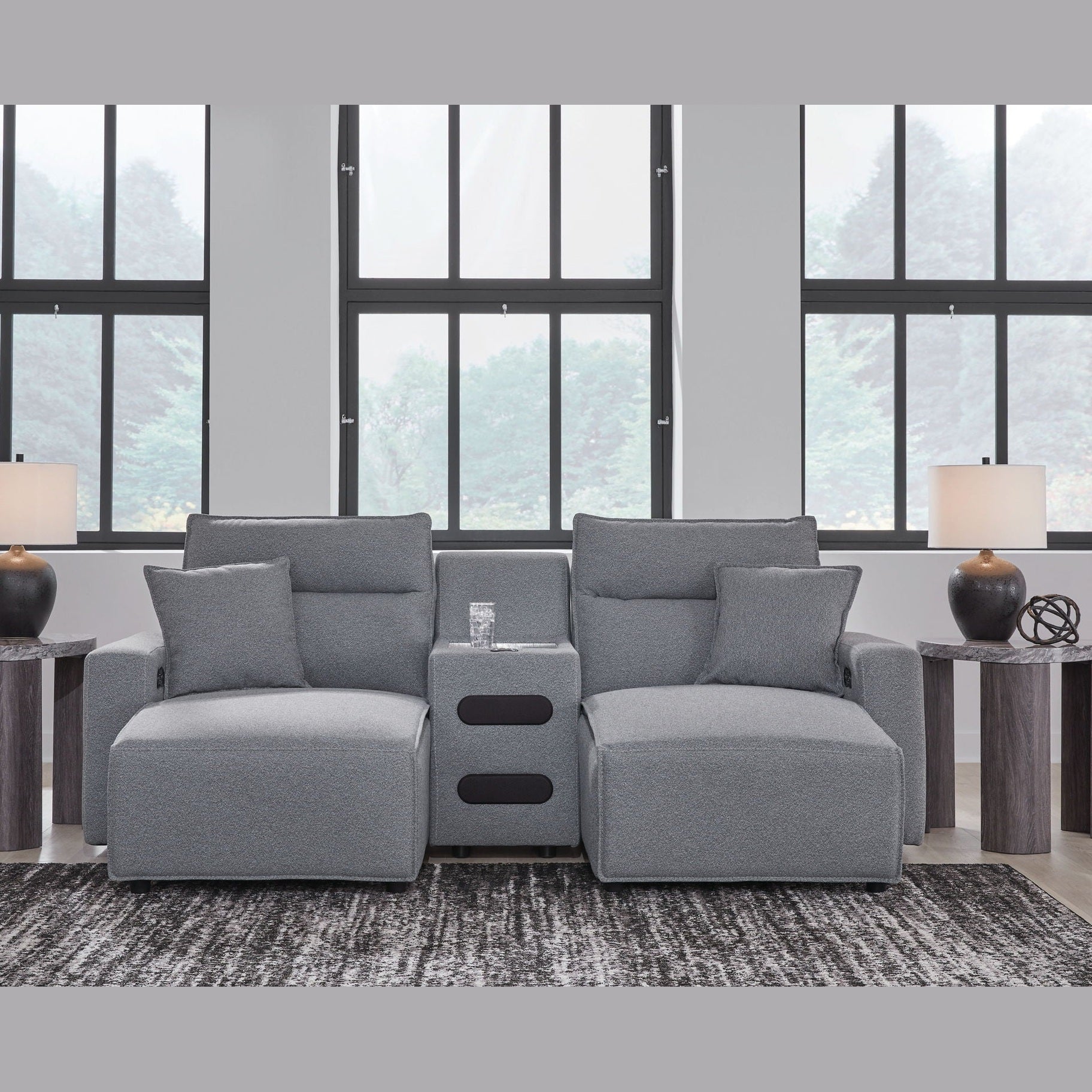 Modmax II - Reclining Sectional - Salt And Pepper