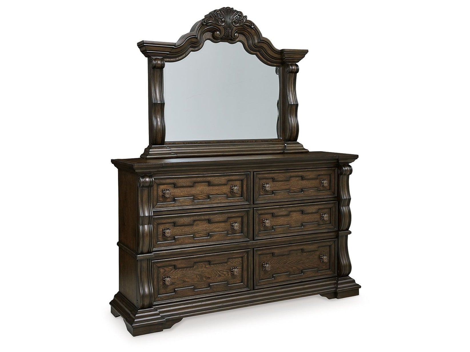 Maylee - Dresser And Mirror - Dark Brown