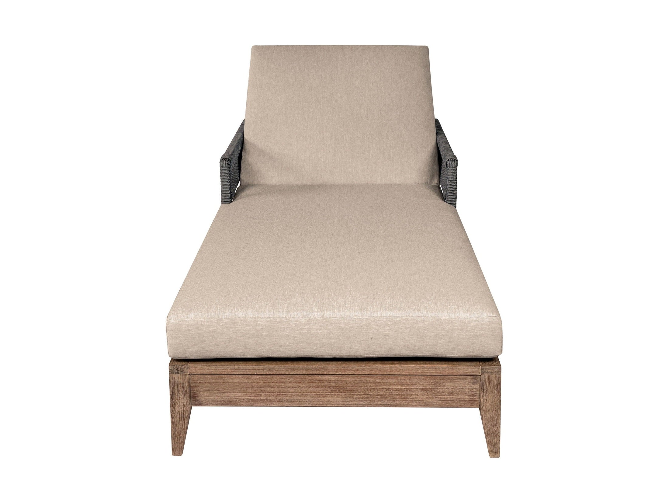 Orbit - Outdoor Patio Chaise Lounge Chair - Weathered Eucalyptus / Taupe