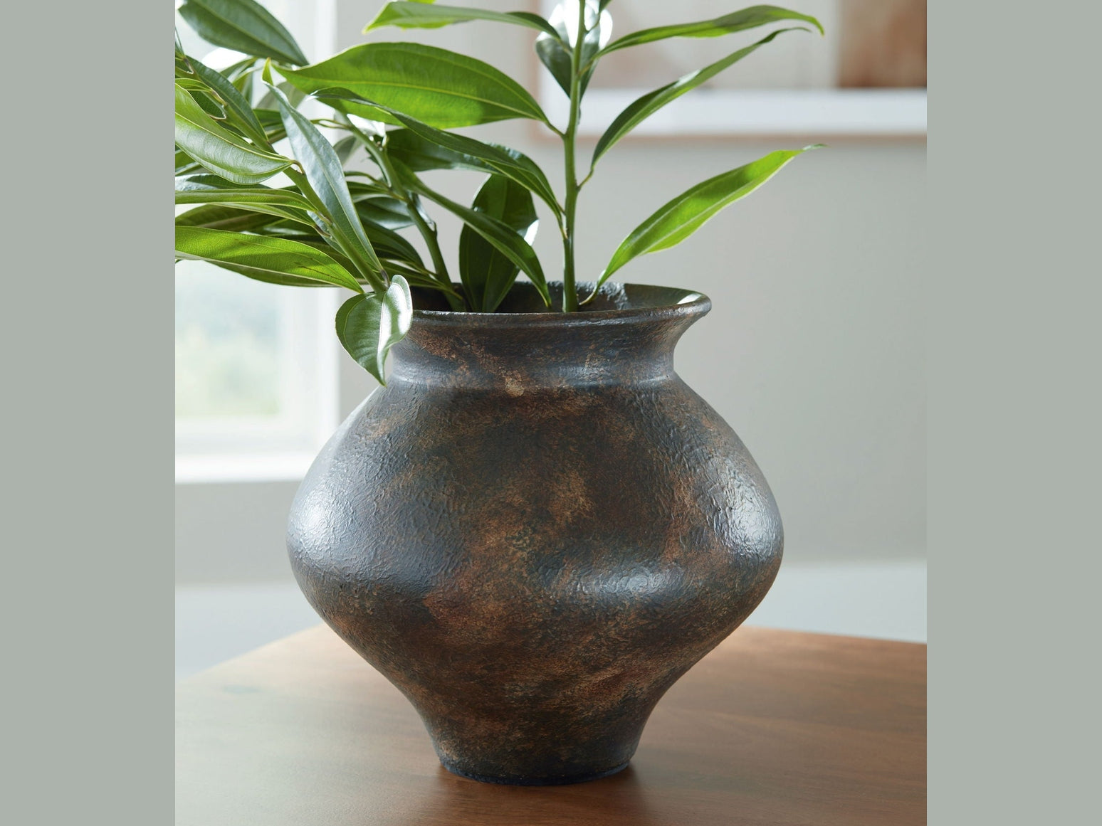 Laddlow - Vase - Antique Brown