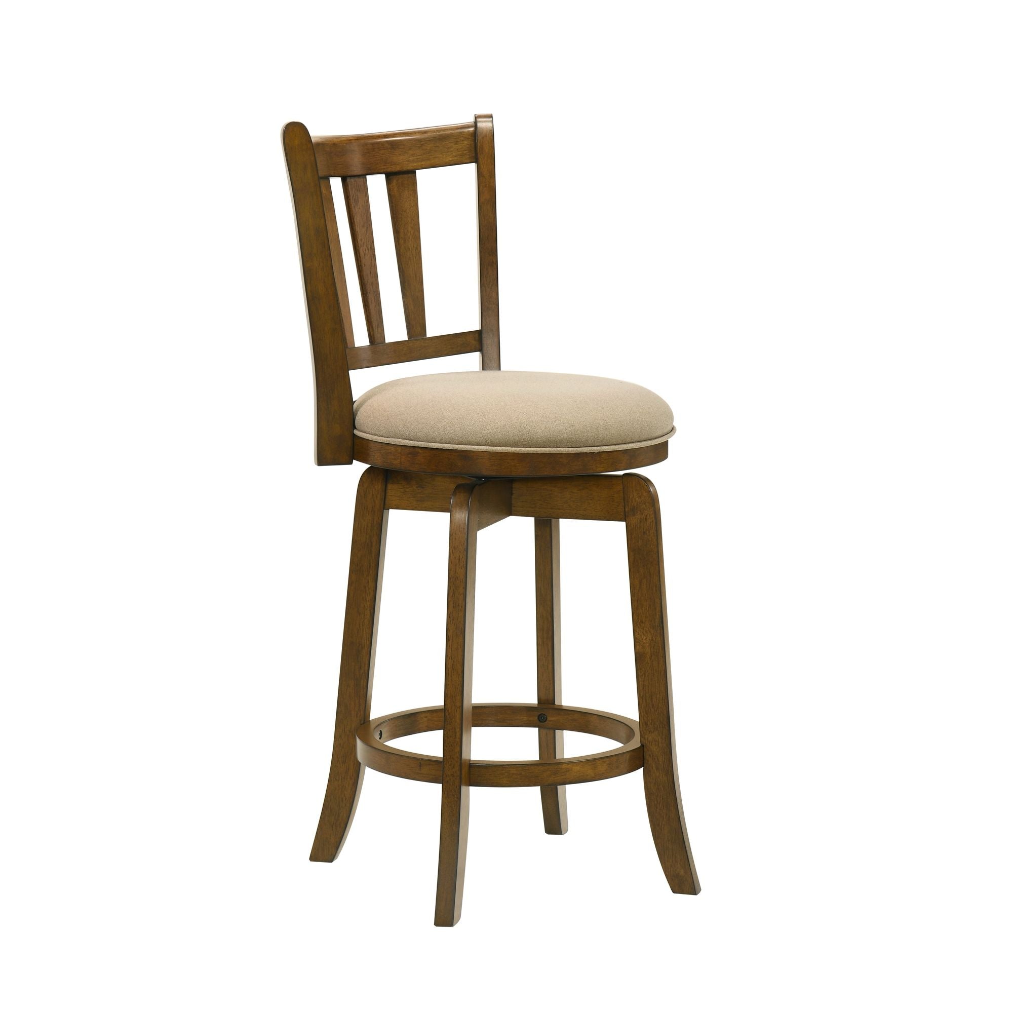 Wren - Modern Farmhouse Swivel Wood Counter Height Kitchen Bar Stool