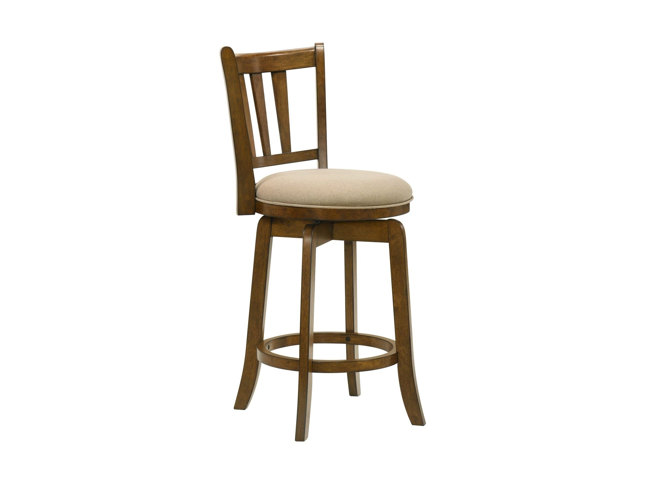Wren - Modern Farmhouse Swivel Wood Counter Height Kitchen Bar Stool