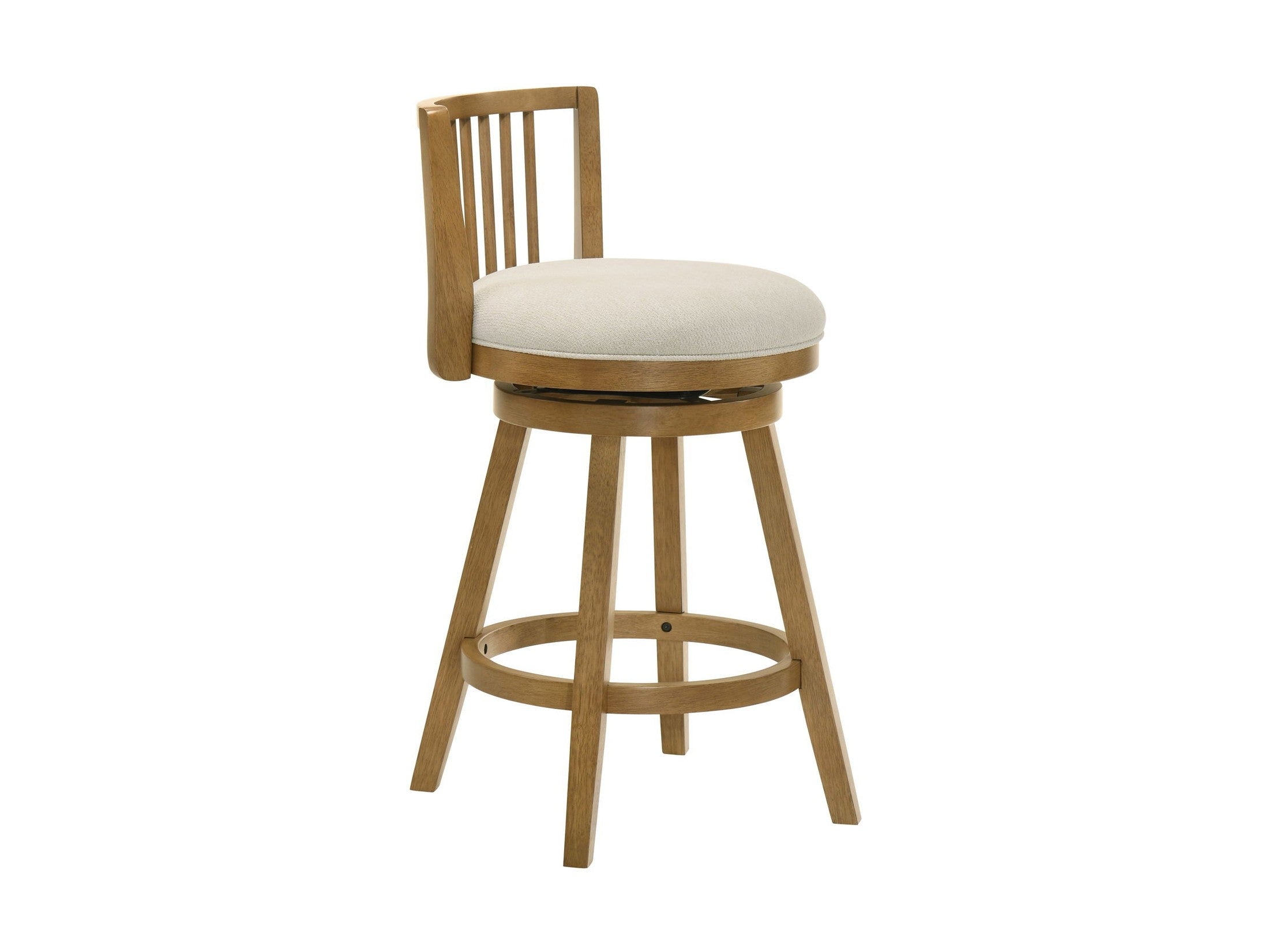 Harper - 30" Amber Glow Bar Height Rubberwood Swivel Barstool