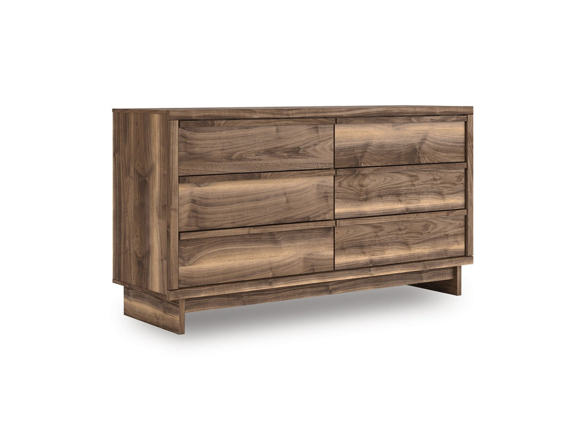 Chirason - Six Drawer Dresser - Brown