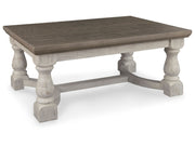 Havalance - Rectangular Cocktail Table - Gray / White