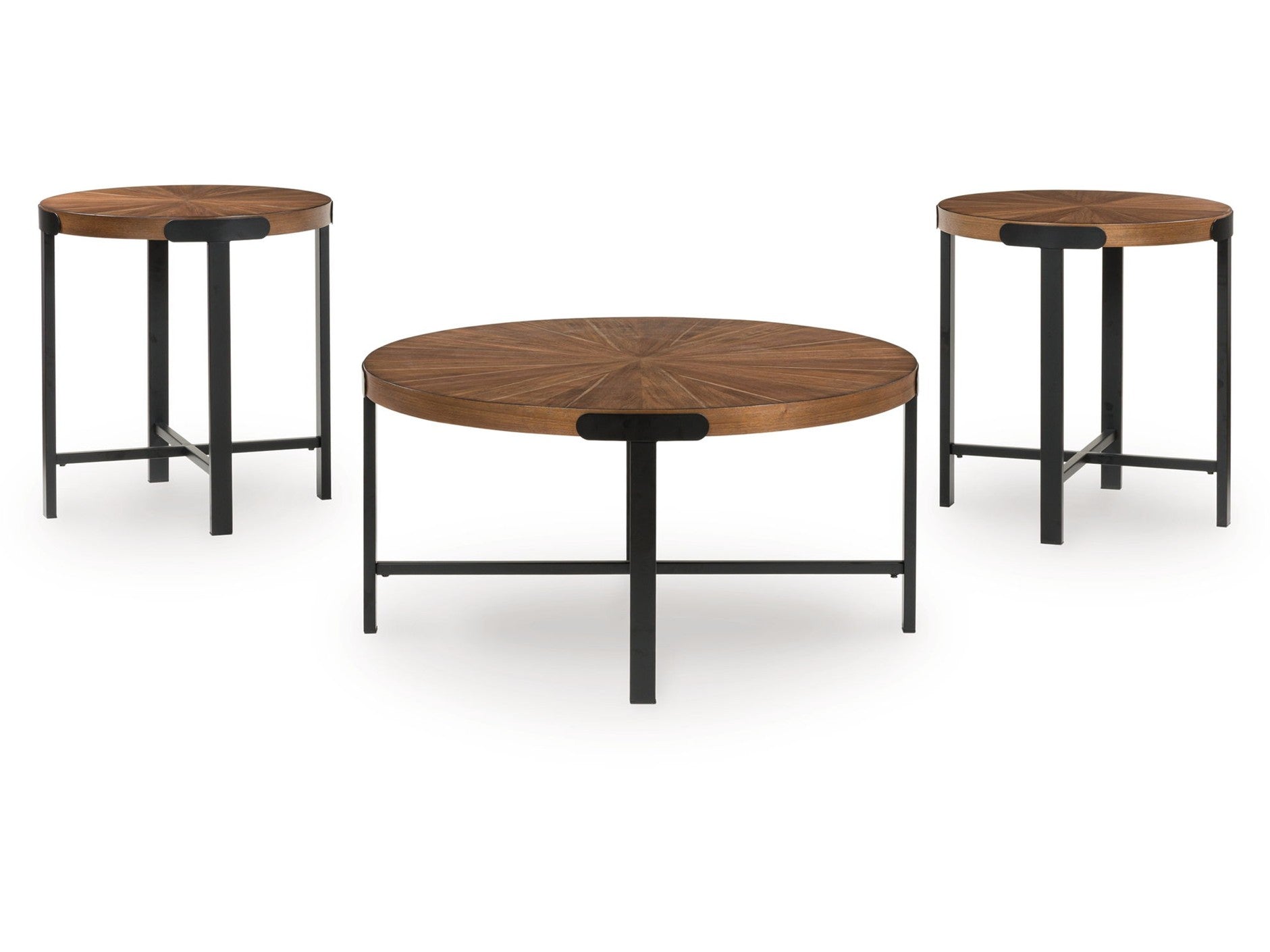Crosstrail - Occasional Table Set (Set of 3) - Brown
