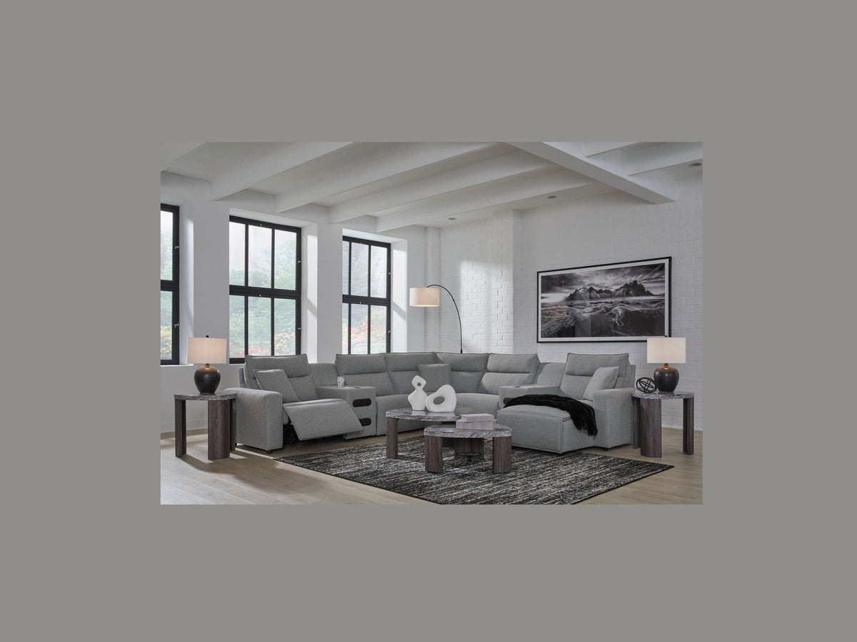 Modmax II - Reclining Sectional - Salt And Pepper