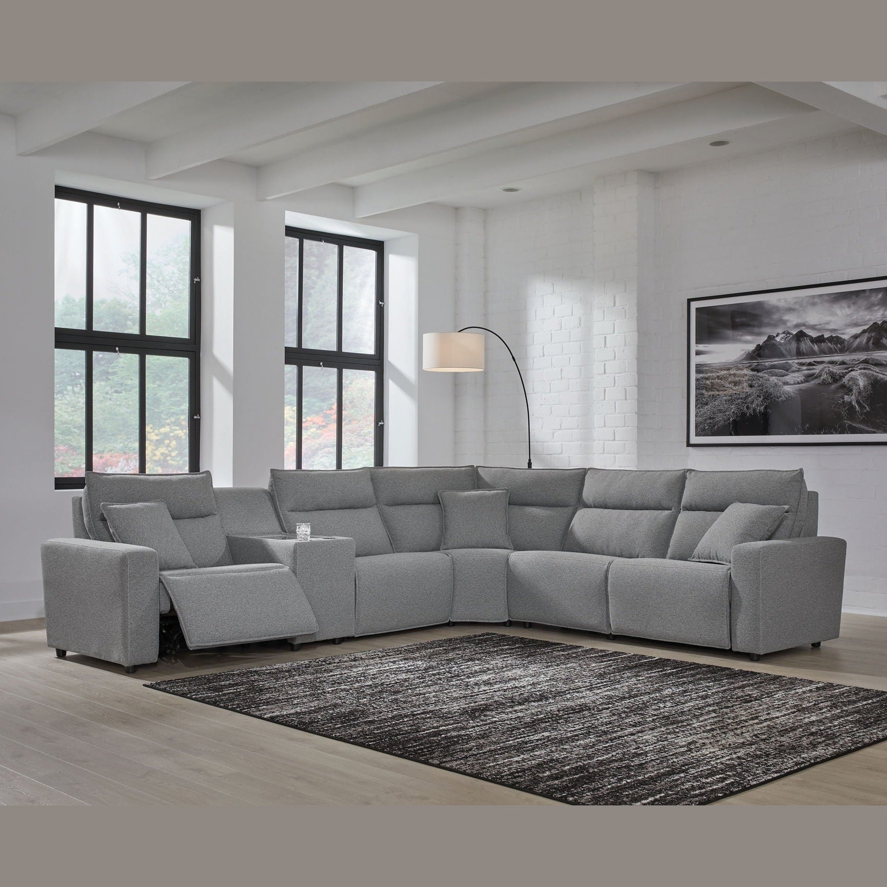 Modmax II - Reclining Sectional - Salt And Pepper