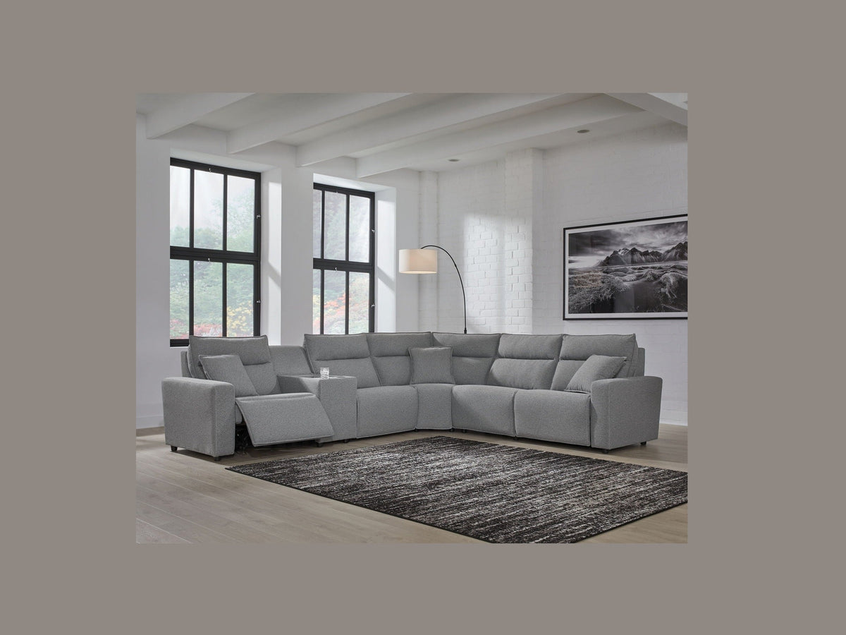 Modmax II - Reclining Sectional - Salt And Pepper