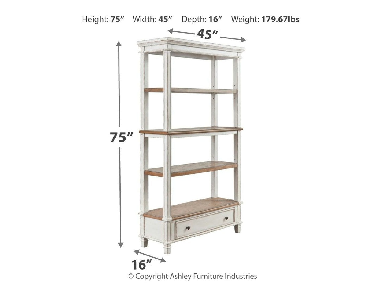 Realyn - Bookcase - Brown / White